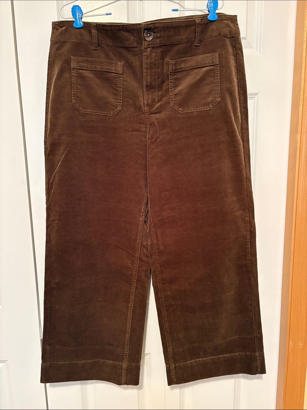 Talbots Chocolate Brown Corduroy Straight-Leg Pants